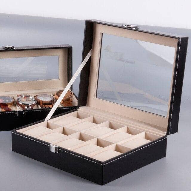 Woody Boy box Big Black Boite à Montre Woody Boy 8 piéces ecoresponsable ecologique fait main