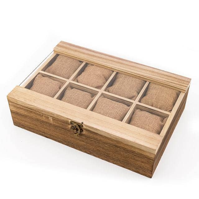 Woody Boy box boite en Bois Boite à Montre Woody Boy 8 piéces ecoresponsable ecologique fait main