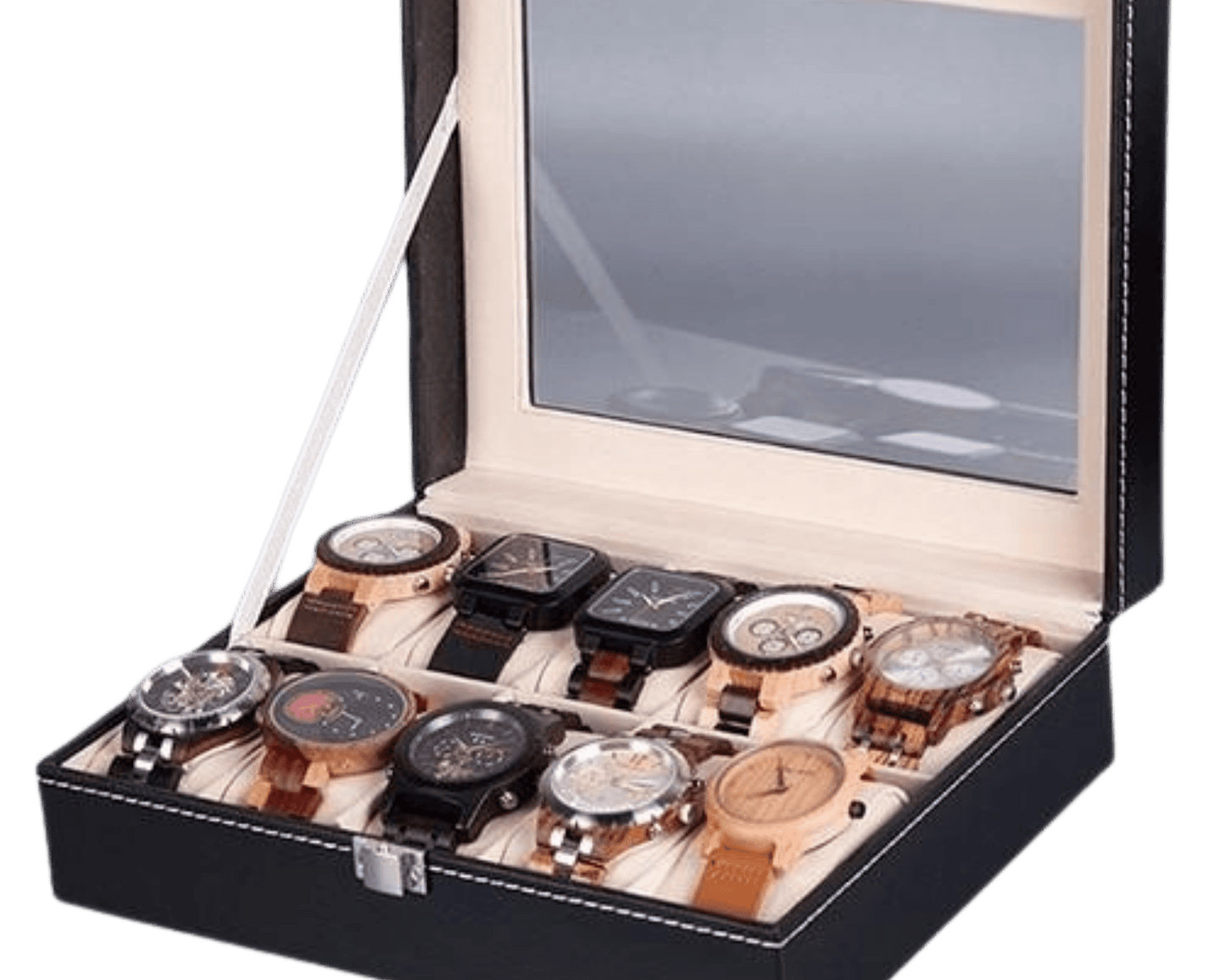 boite-à-montre-10-place-en-cuir